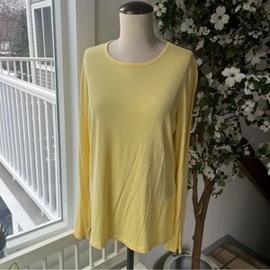 Lord & Taylor Iconic Fit Long Sleeve Tee, Size L